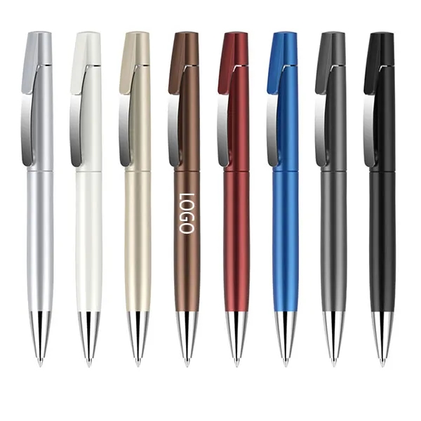 Plastic Ballpoint pen with metal clip 4