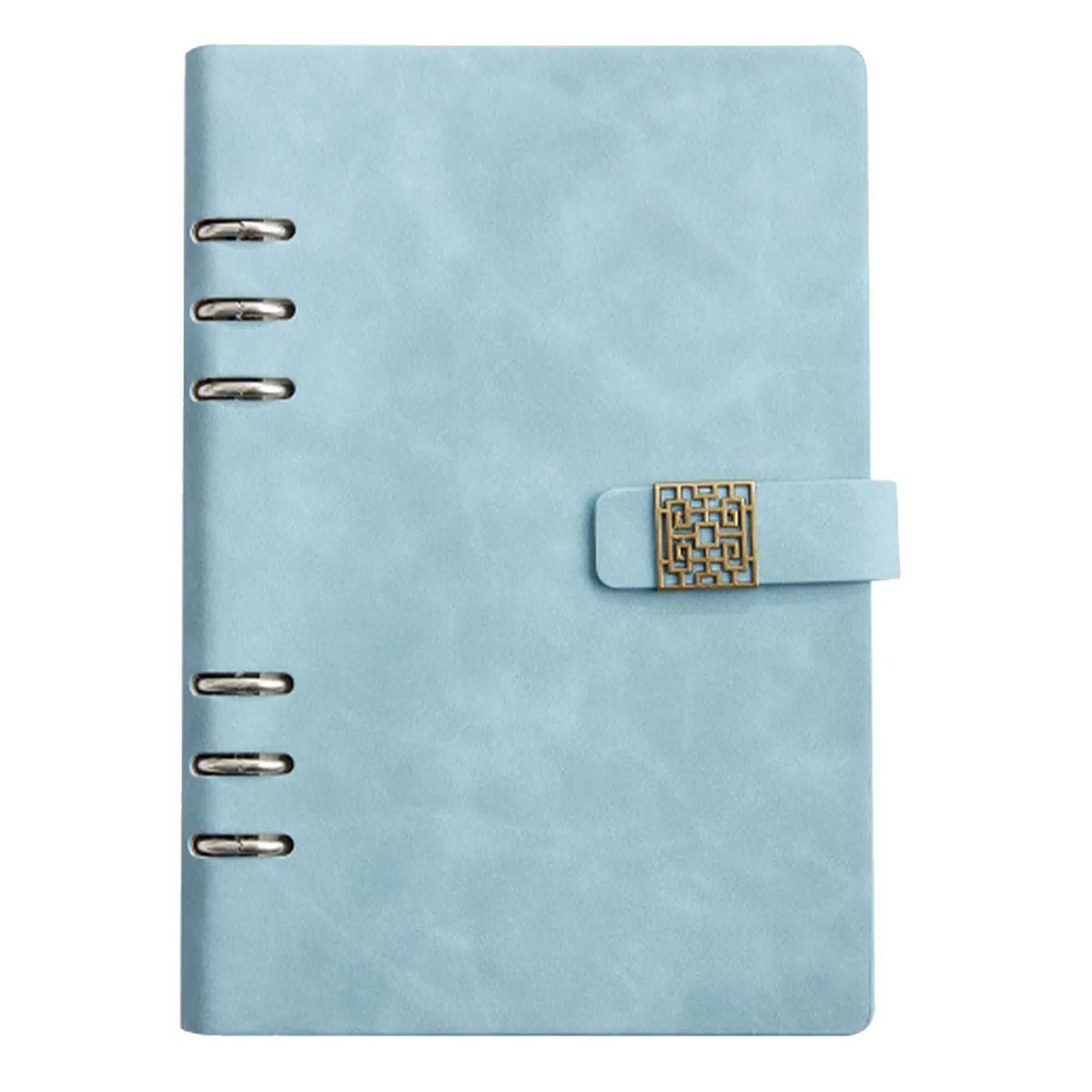 Refillable 6-Rings Notebook W/ Magnetic Window Gille Closure 2