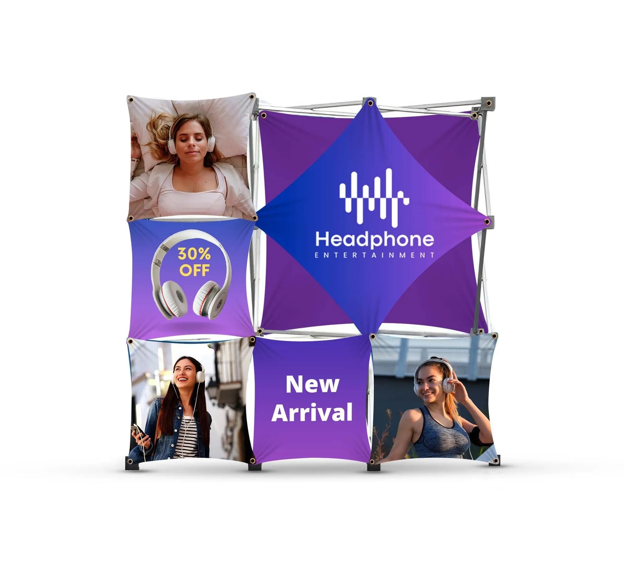 3x3 Micro GeoMetrix Table Top Display Package 12.60"x12.60" 4