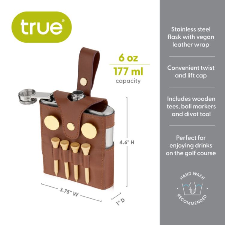 True® Golfer's Flask and Accessory Set 2