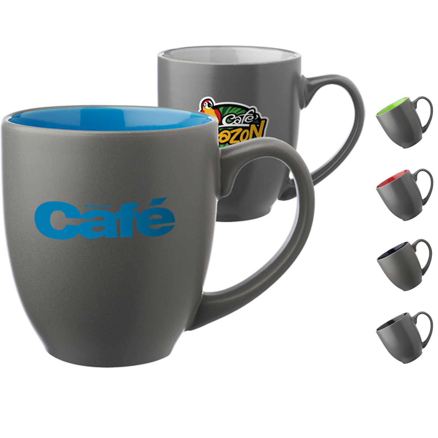 16 oz. Bistro Two Tone ceramic Coffee Mugs 2
