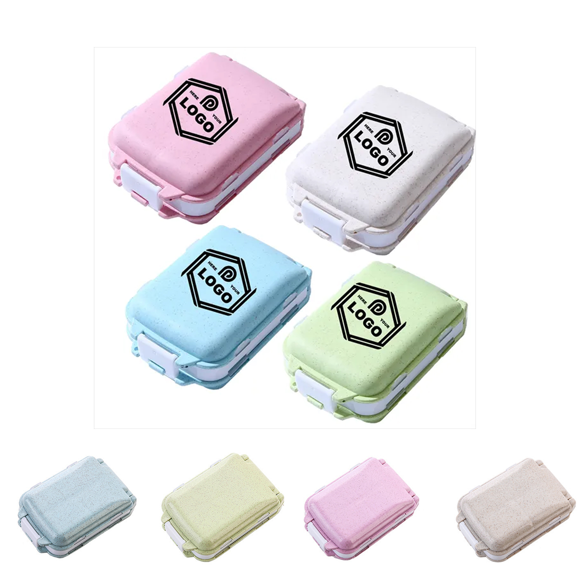 Three-Layer 8-Compartment Portable Pill Storage Case 2