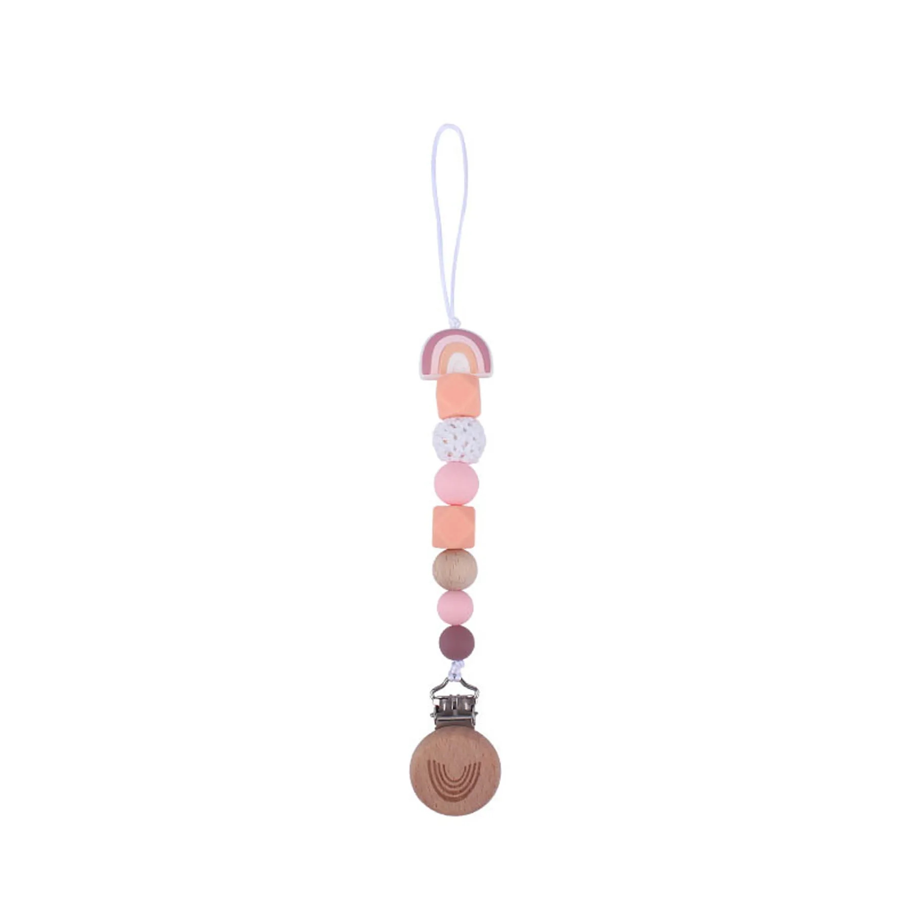 Beech Rainbow Pacifier Clip 4