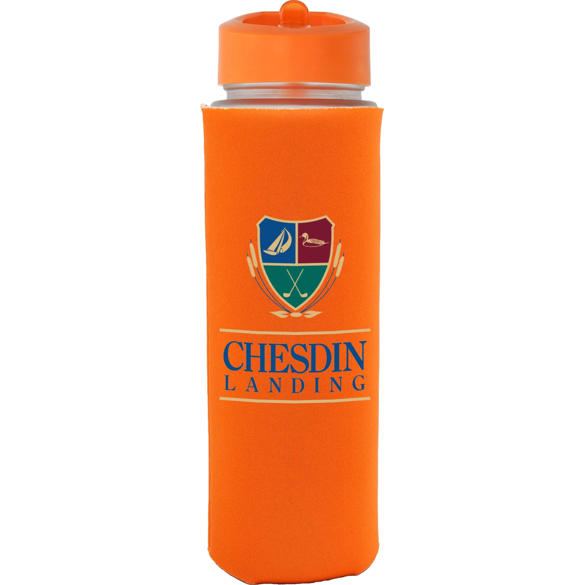Pop Up 22 oz. Frosted Glass Sleeve Bottle 3