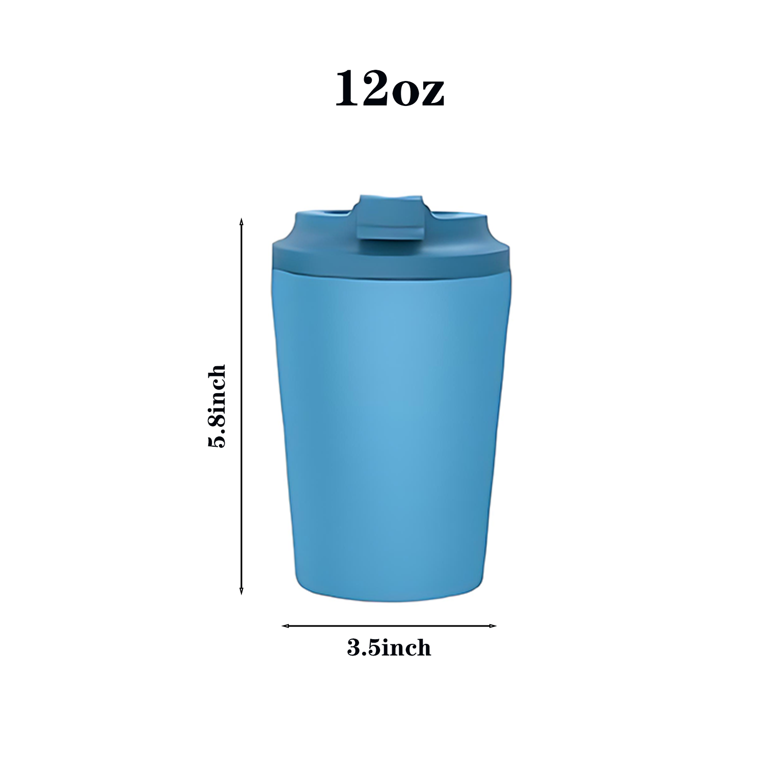 12oz Portable Flip Cover Stainless Steel Insulated Tumbler 5