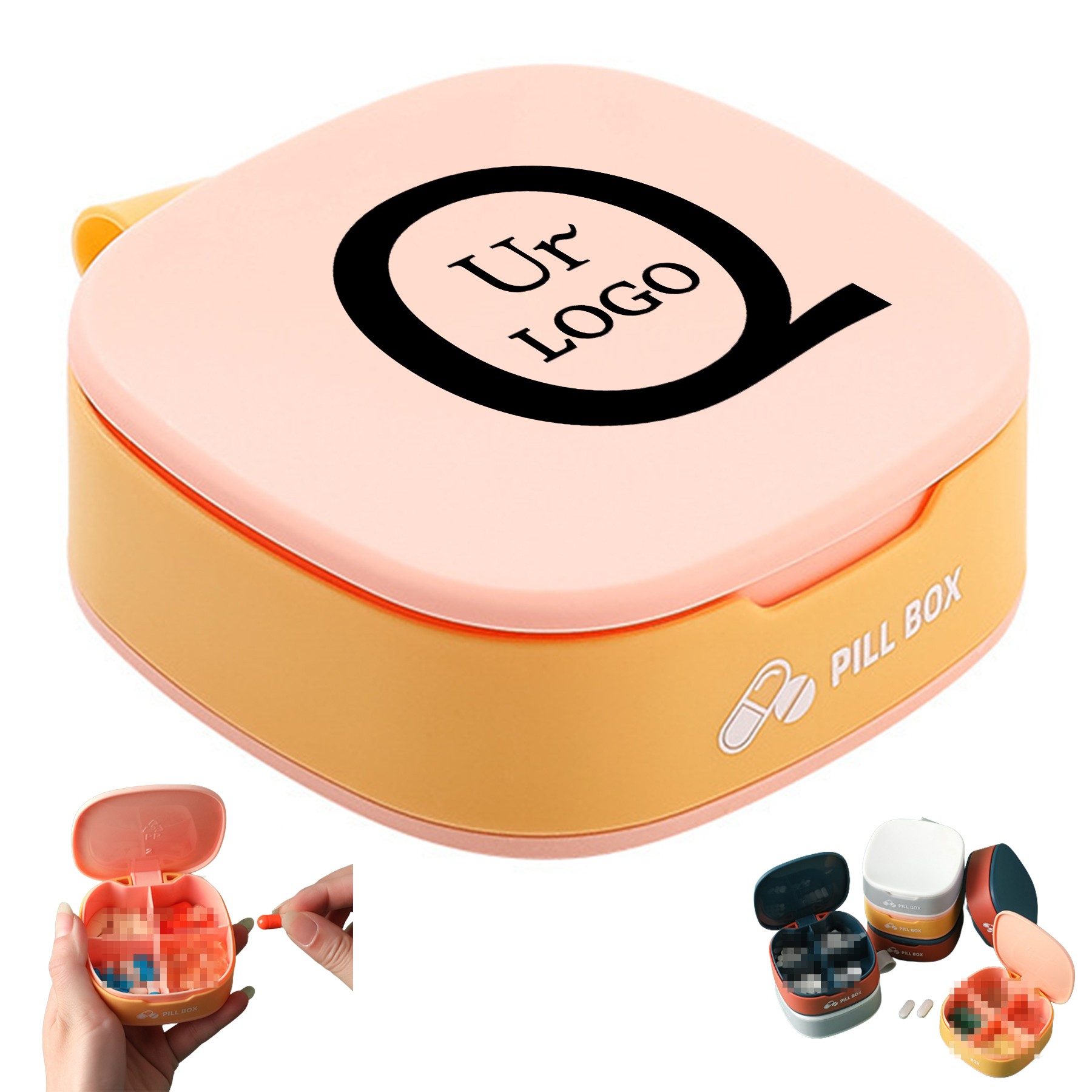 4-Compartment Pill Case