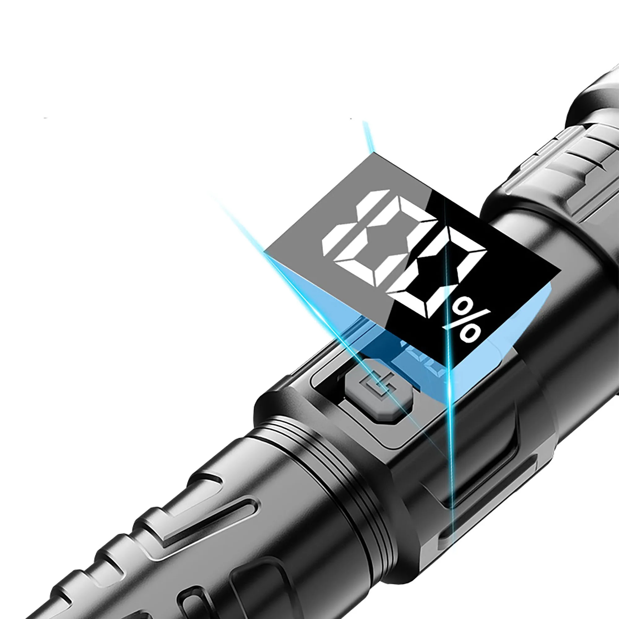 Multi Functional Digital Display Flashlight 2