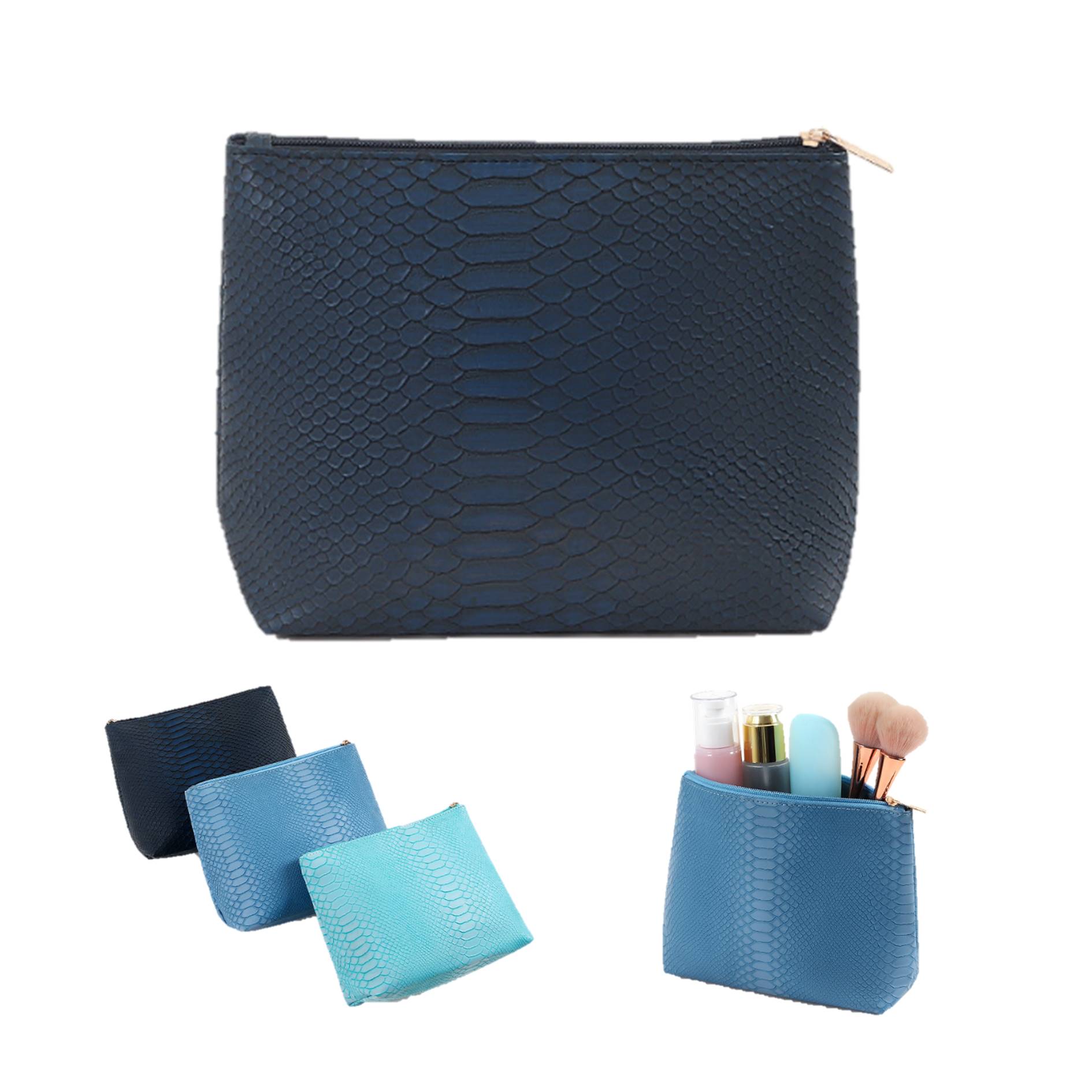 Portable Zippered Cosmetic Bag 1