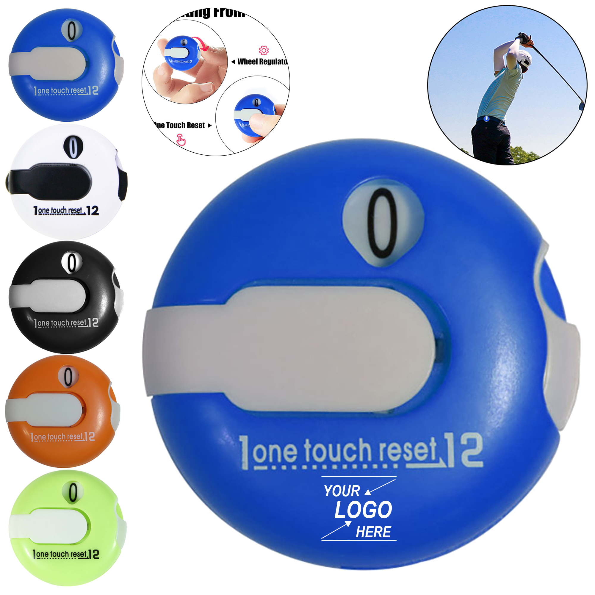 Golf Hat Clip with Ball Marker and Score Counter 5