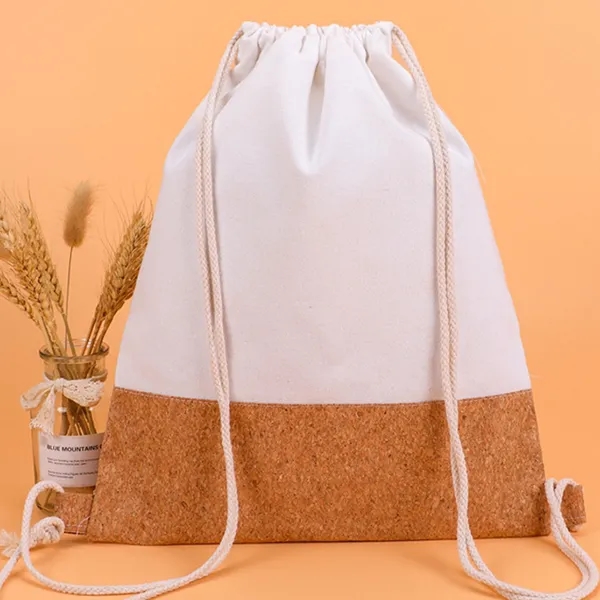 5oz Cotton & Cork Drawstring Backpack 4