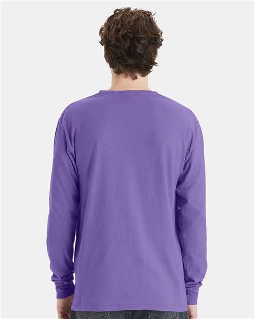 Unisex Garment-Dyed Long Sleeve T-Shirt With a Pocket - GDH250 41