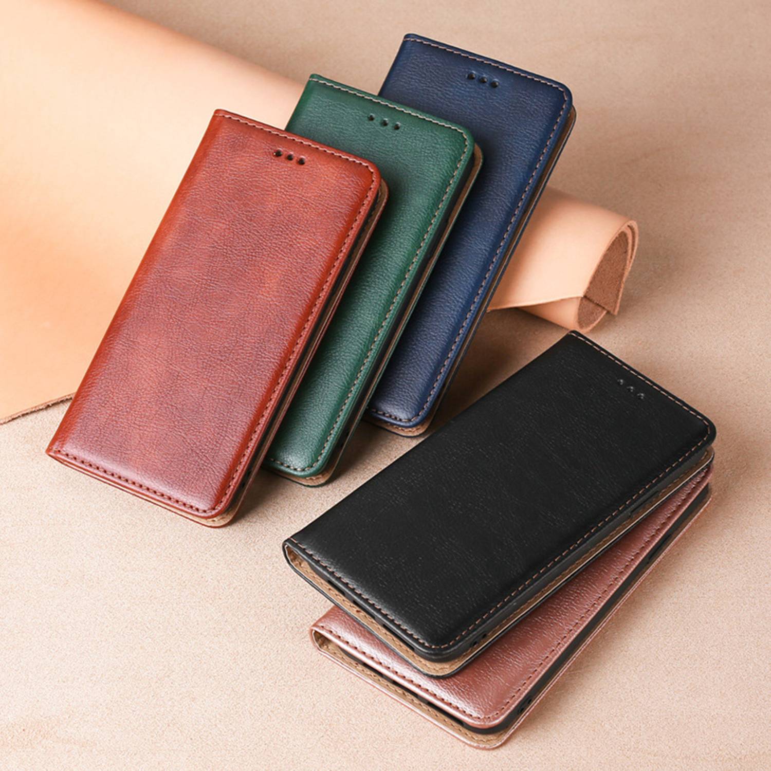 Flip Leather Magnetic Phone Case Magsafe 7
