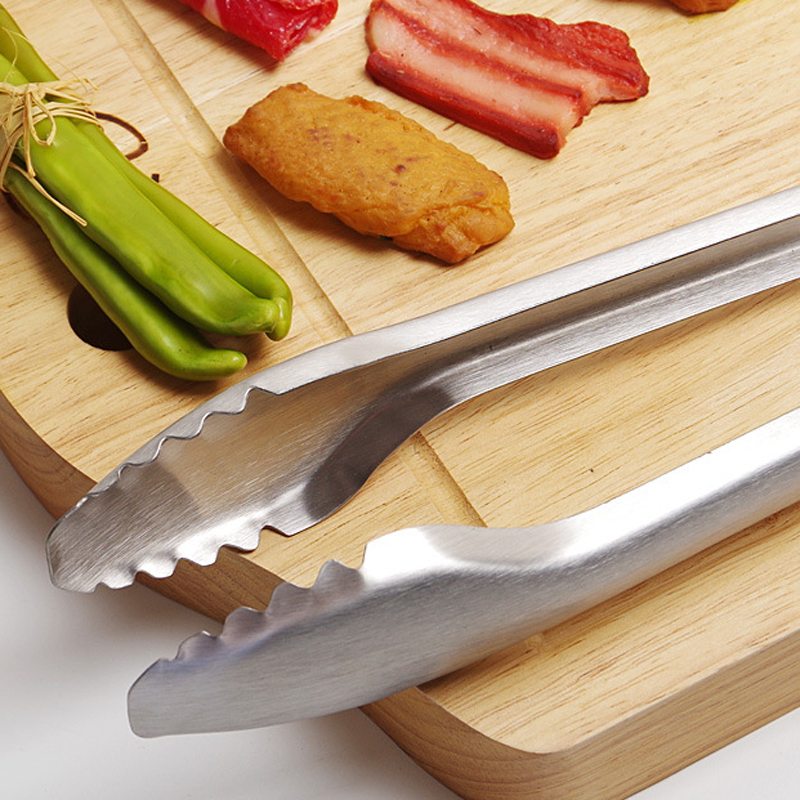 19" Extra Large Stainless Steel Kitchen Cooking Tongs Barbeque Clip 10