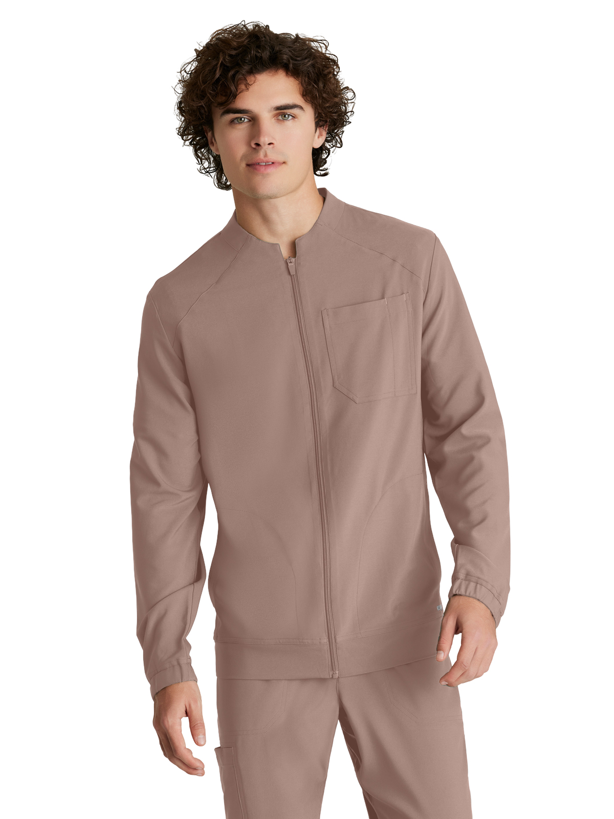 Grey's Anatomy Evolve Stretch - Men's Three-Pocket Cycle Warm Up Scrub Jacket 29
