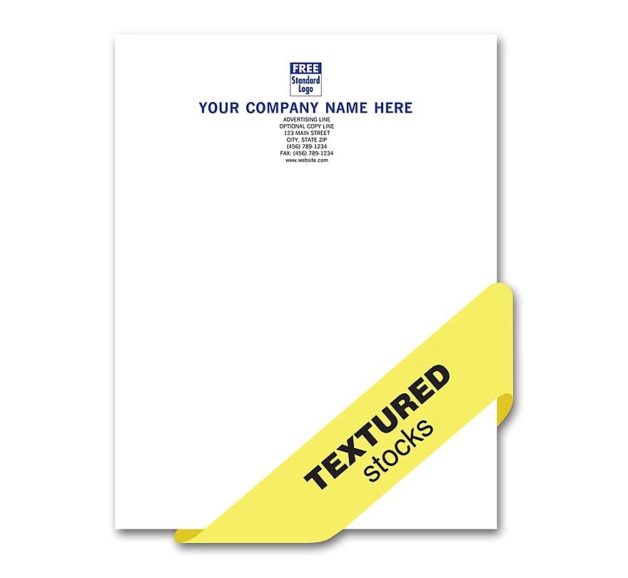 Letterhead, Preferred, 1 Or 2 Ink Colors, Textured Stocks 1