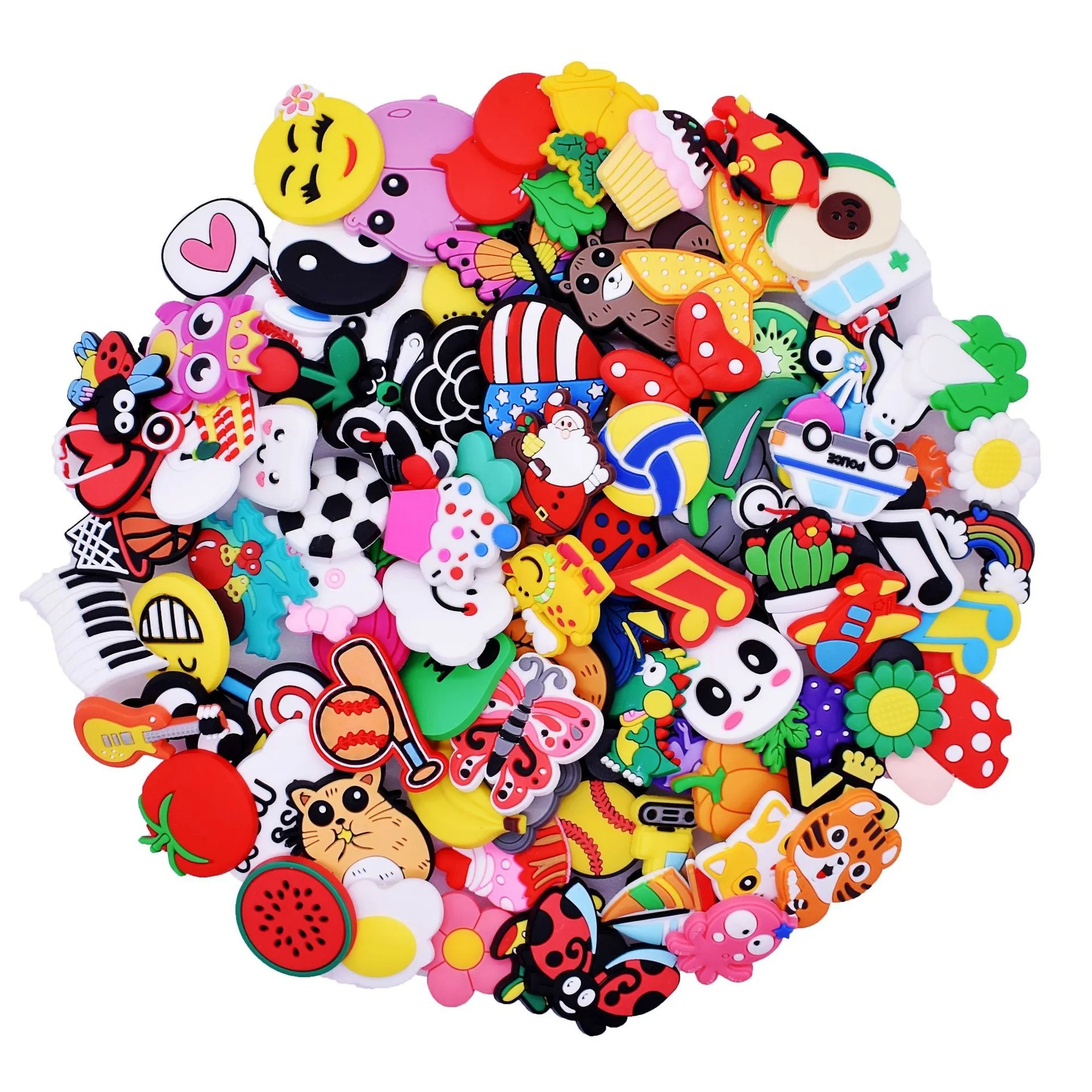 PVC 20PCS Different Shoe Charms for Decoration 3