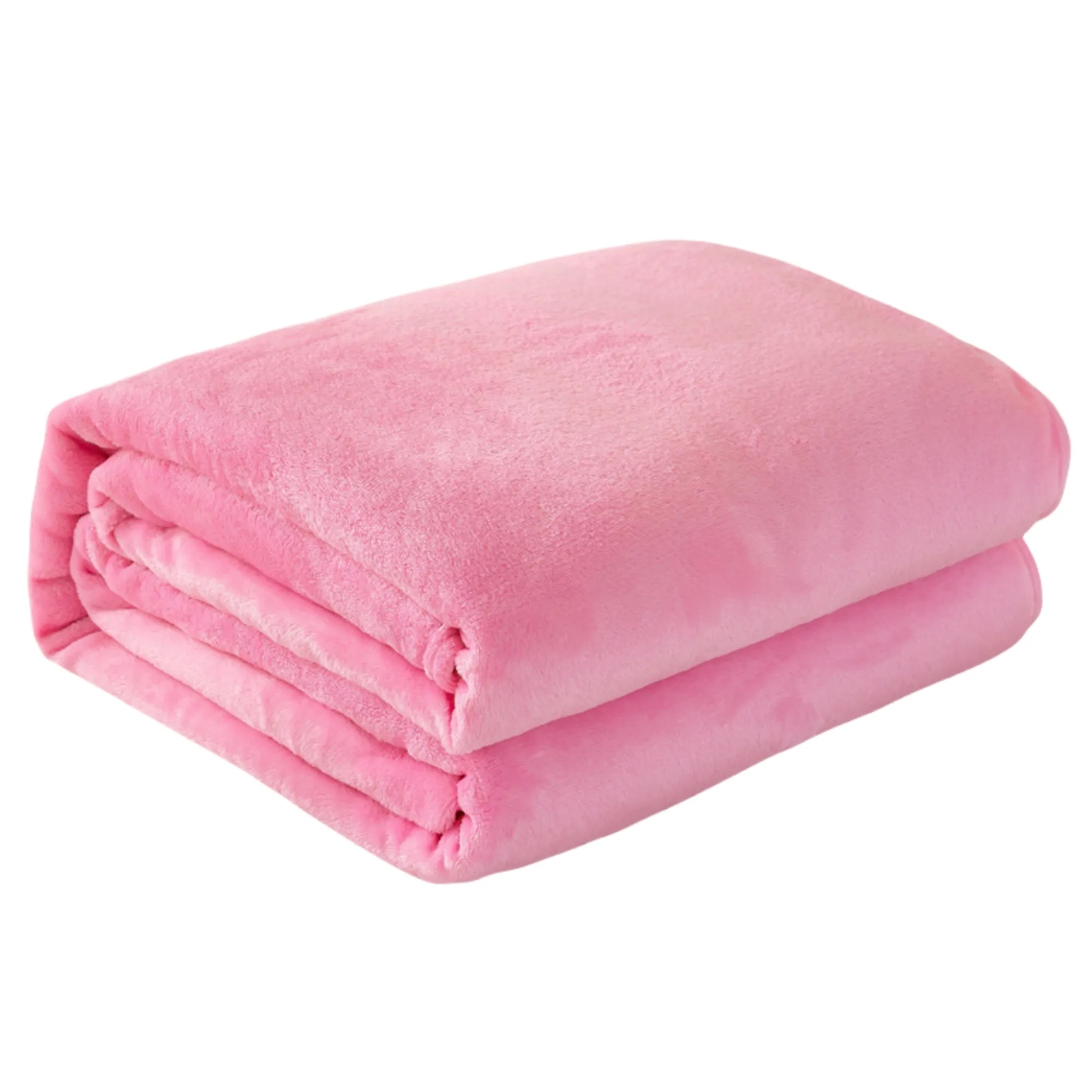 Classic Solid Color Flannel Thin Blanket 4