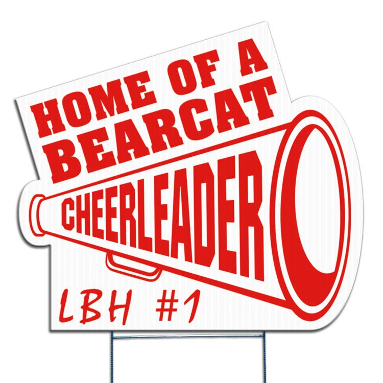 Megaphone Yard Sign, Screen Printed