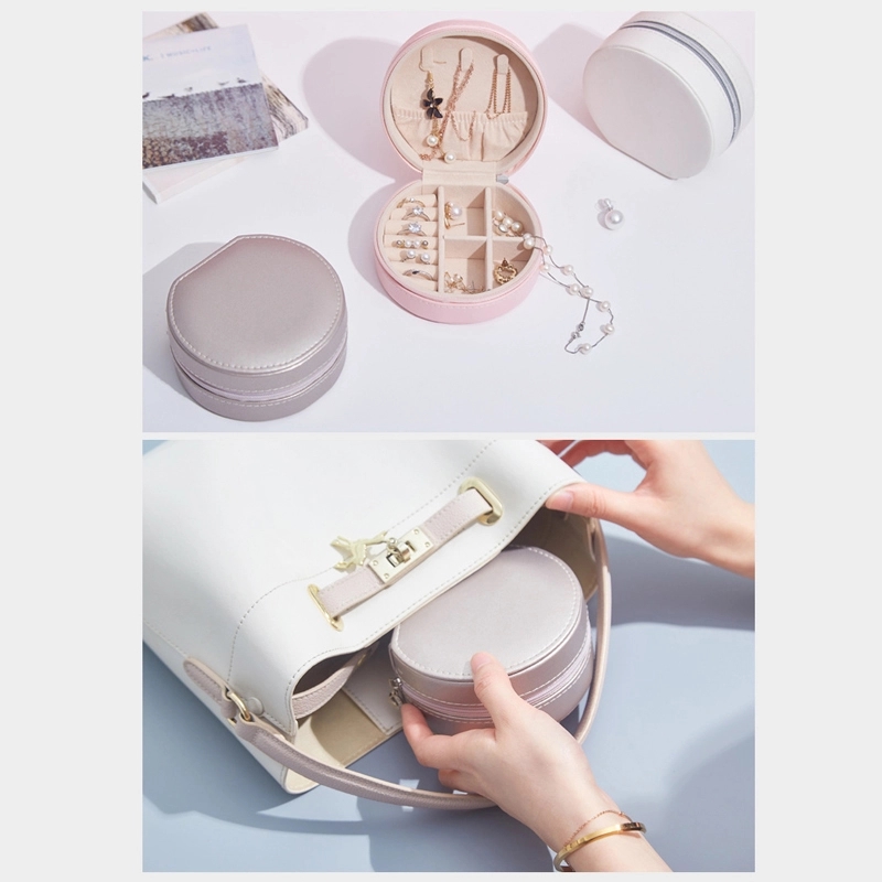 Portable Travel Jewelry Organizer Box & Earring Ring Storage 11