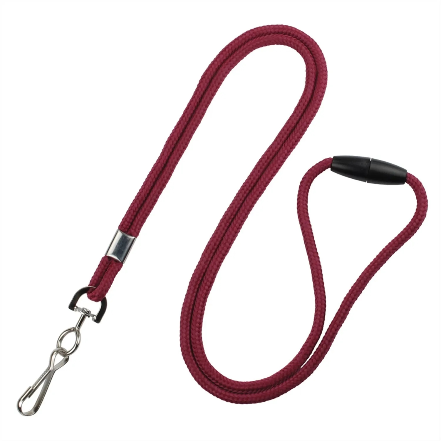 1/8" Round Braid Cord Breakaway Lanyard with Swivel J-Hook 2