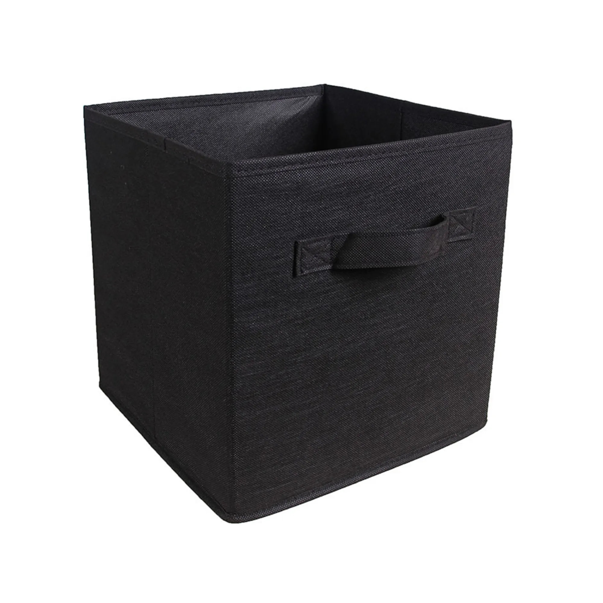 MOQ50 11" Square Non-Woven Folding Storage Box With Handle 3