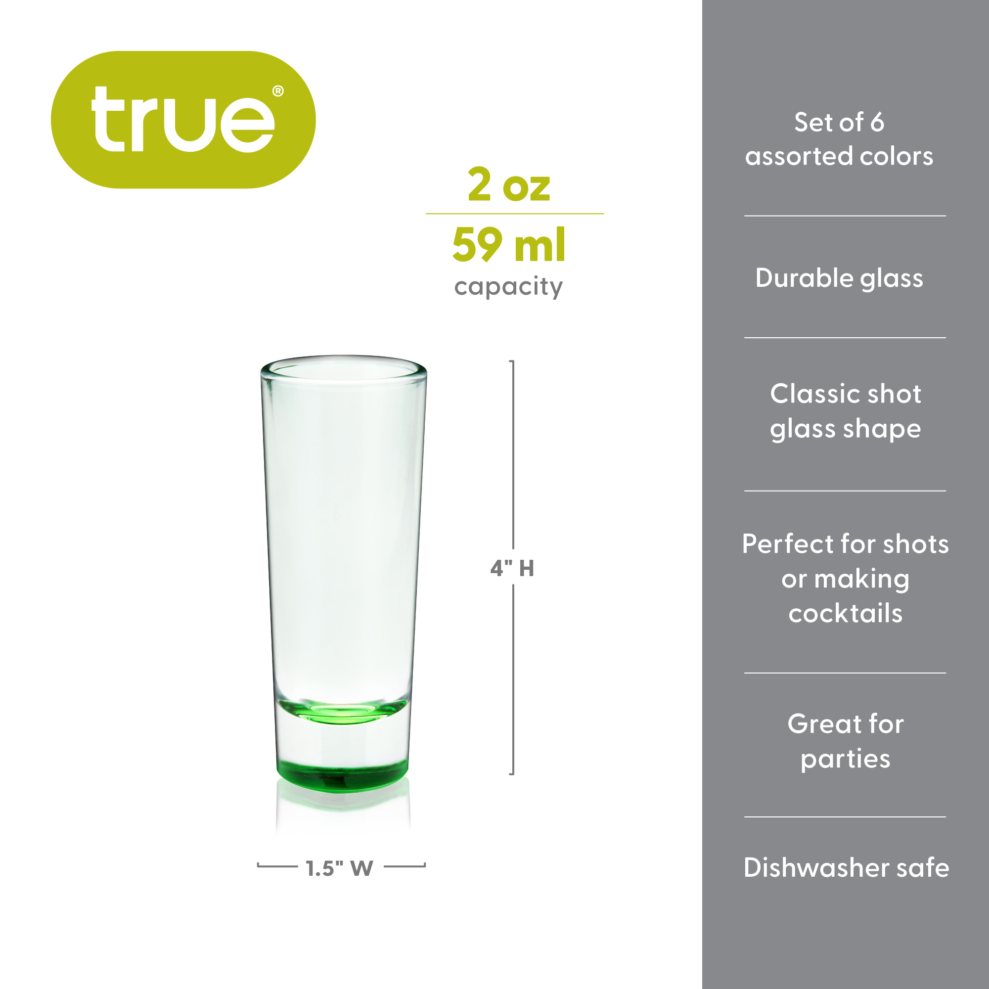 True® Shot Glass Shooters Set 12