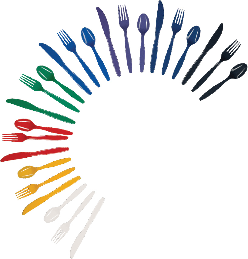 Medium Weight Plastic Knife White 2