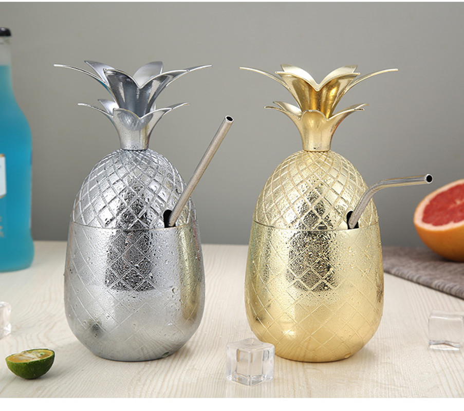 16 Oz Stainless Steel Pineapple Cup/Mug 2