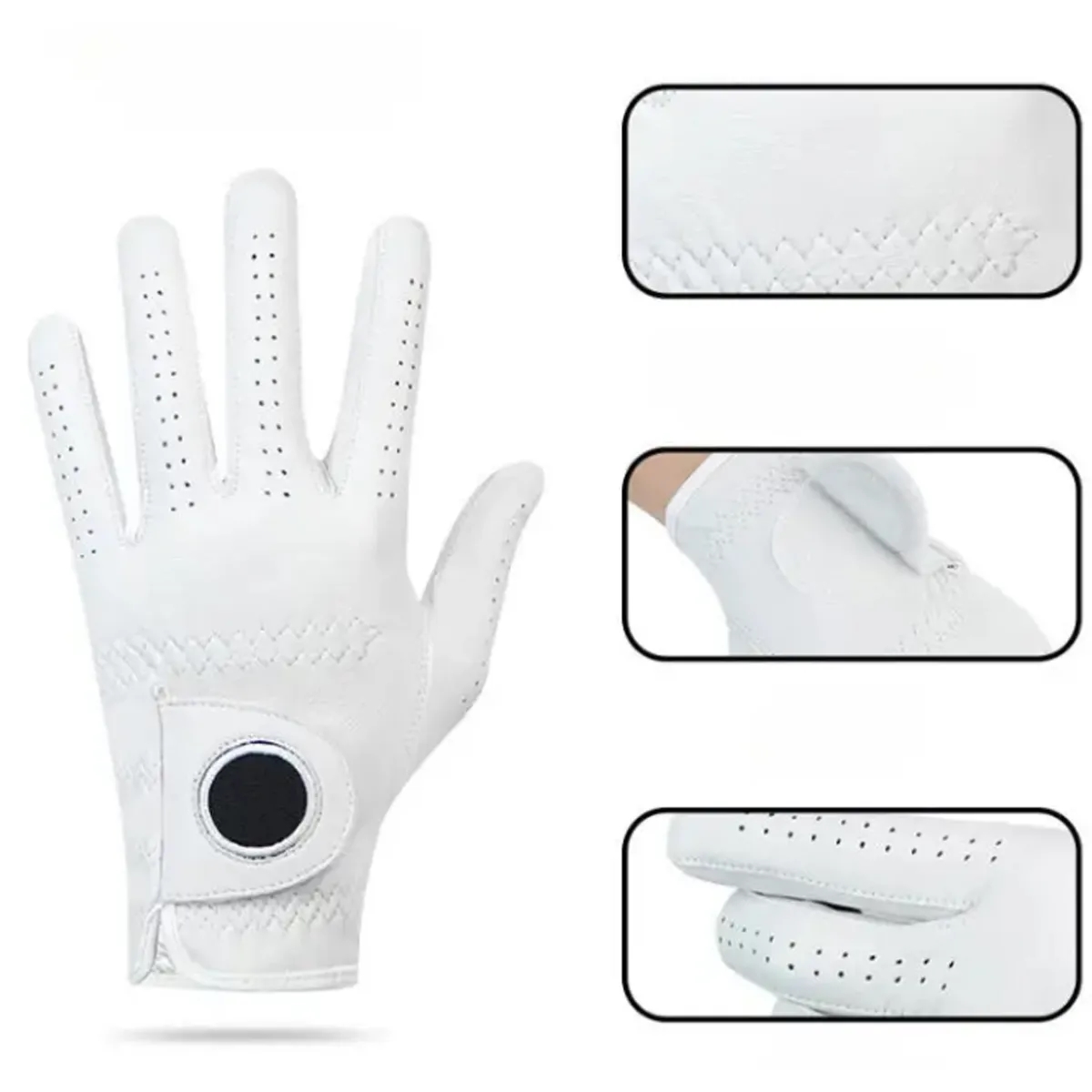 Premium Sheepskin Leather Golf Glove with Custom Logo 4