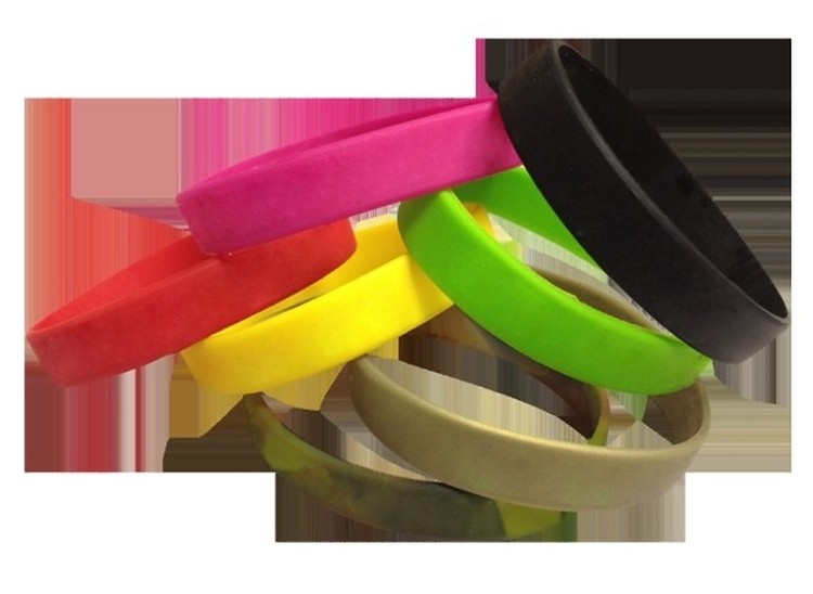 Neon Color Silicone Debossed Bracelet 2