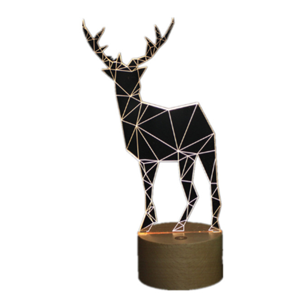 Elk Pattern Creative 3D Acrylic Night Light 4