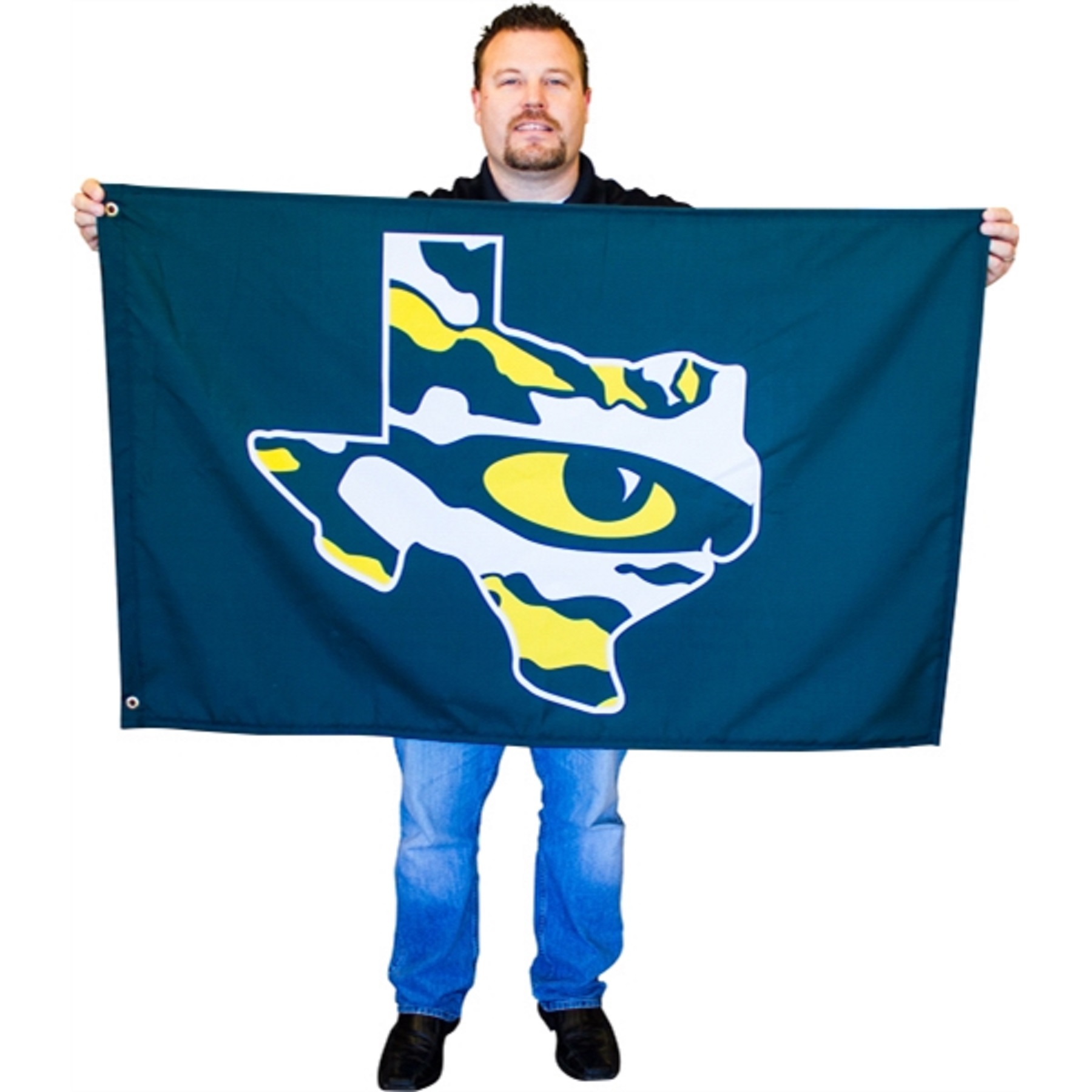 Sublimated 3' x 5' Spirit Flag (White) 3