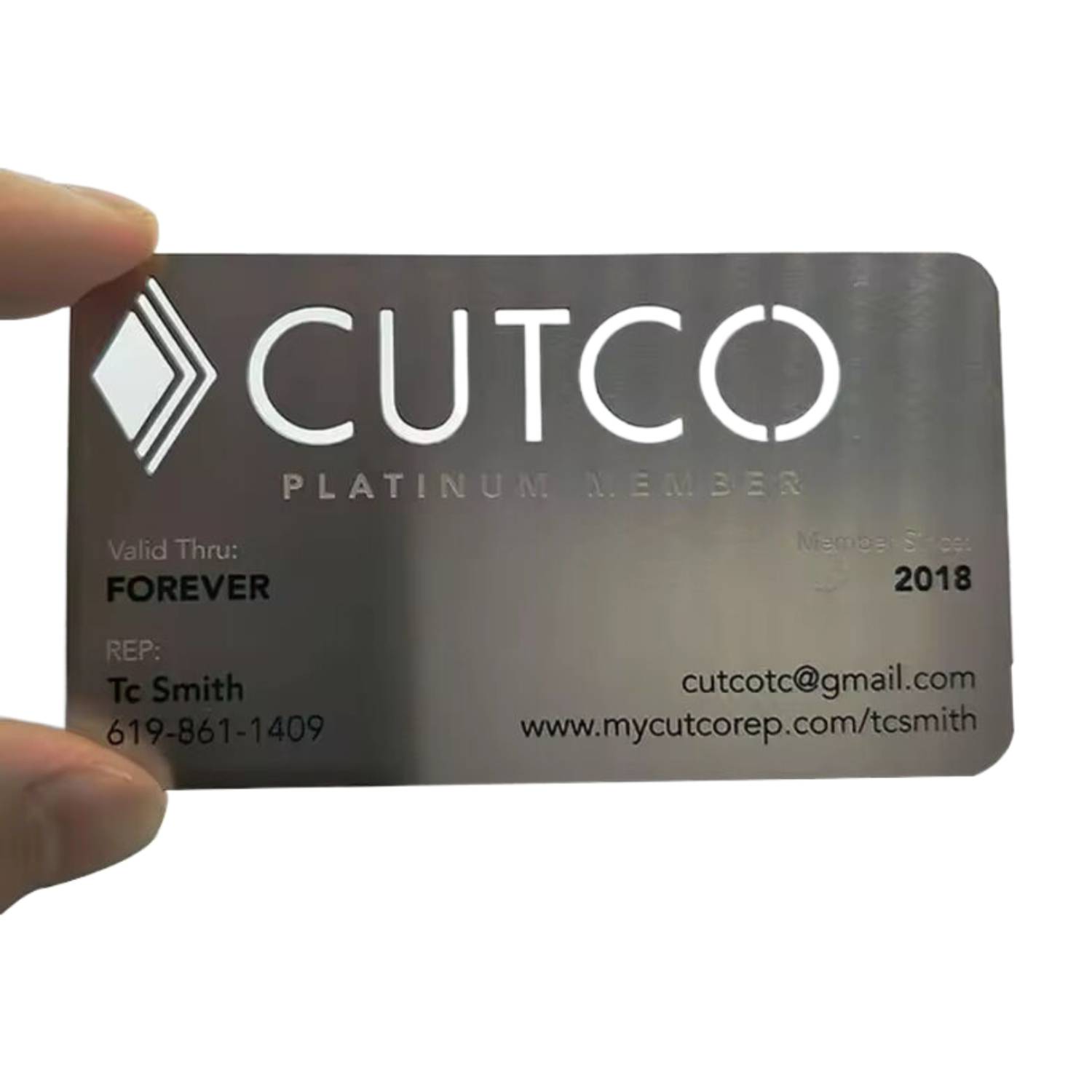 Stainless Steel Business Name Card 3