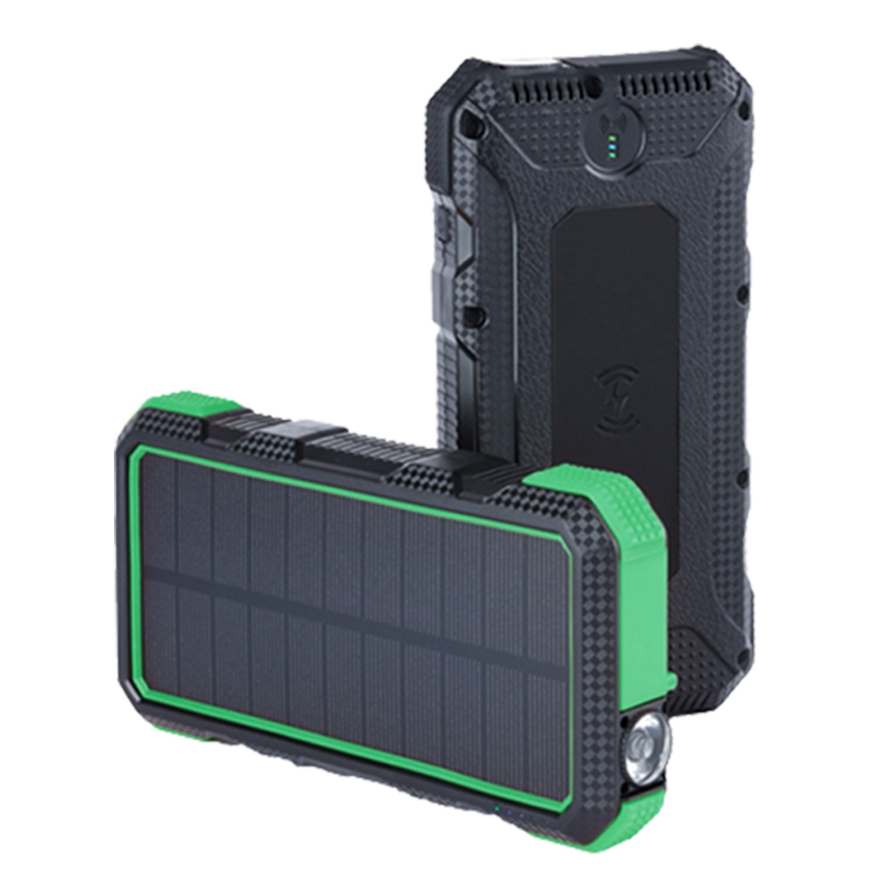 24000Mah Wireless Charging Solar Power Bank Flashlight 5