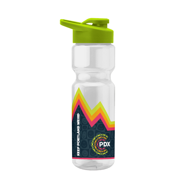Blazer 28oz Transparent Bike Bottle w/Drink-thru Lid 189