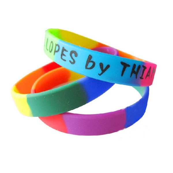 Rainbow Silicone Bracelet 1