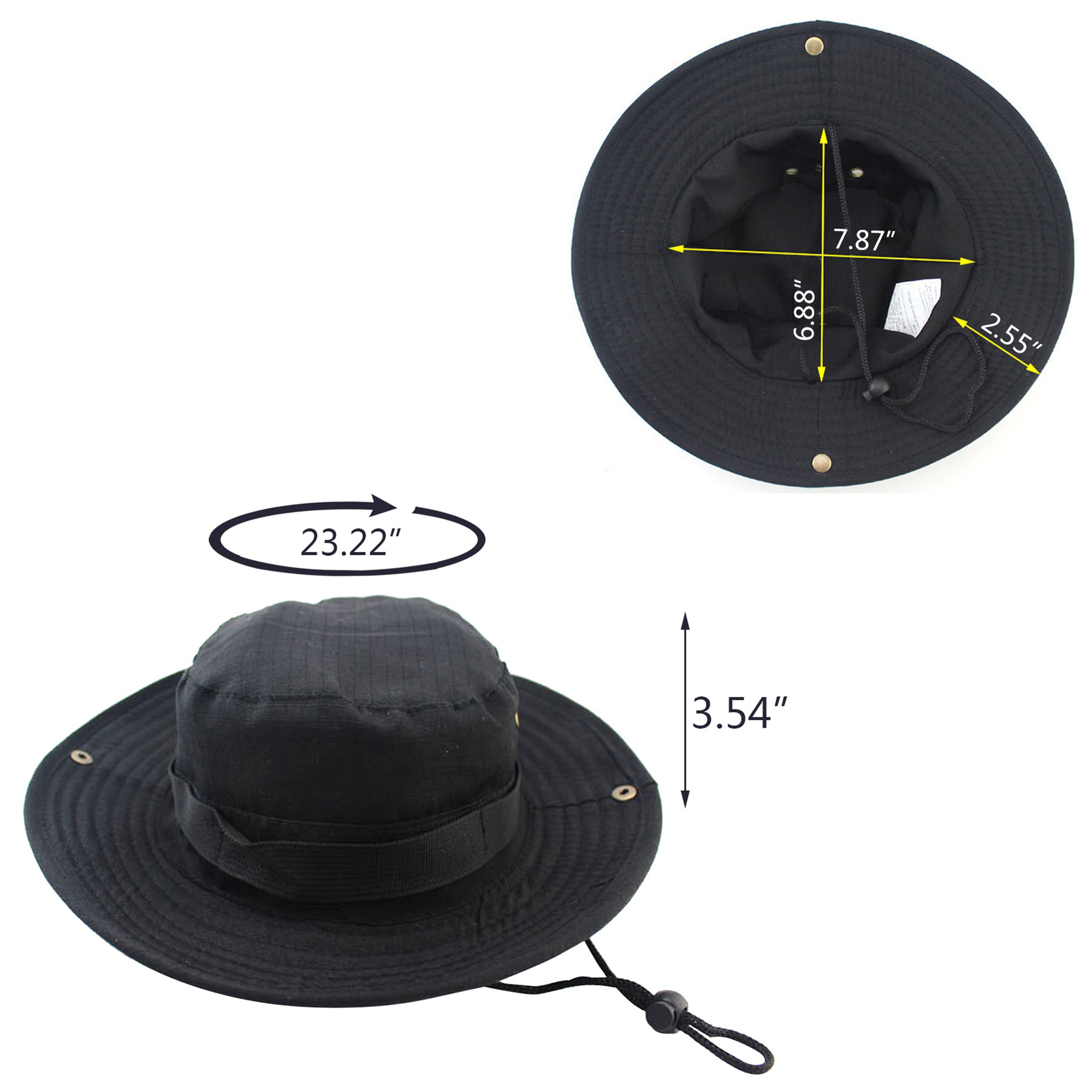 Cowboy Webbing Fisherman Sun Bucket Hats Hiking Outdoor 2