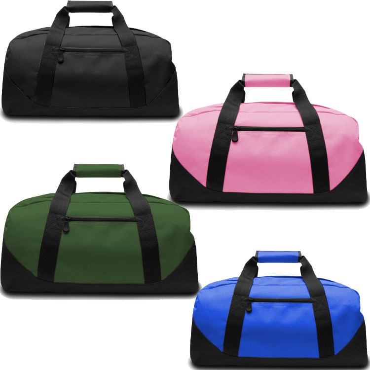 Duffel Bag with Contrasting Black Bottom - Large 8