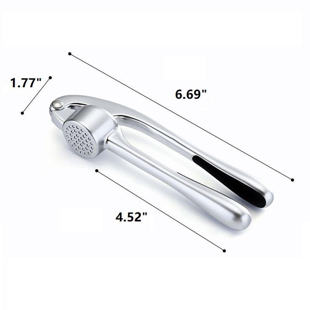 Zinc Alloy Garlic Press With Long-Handled 2