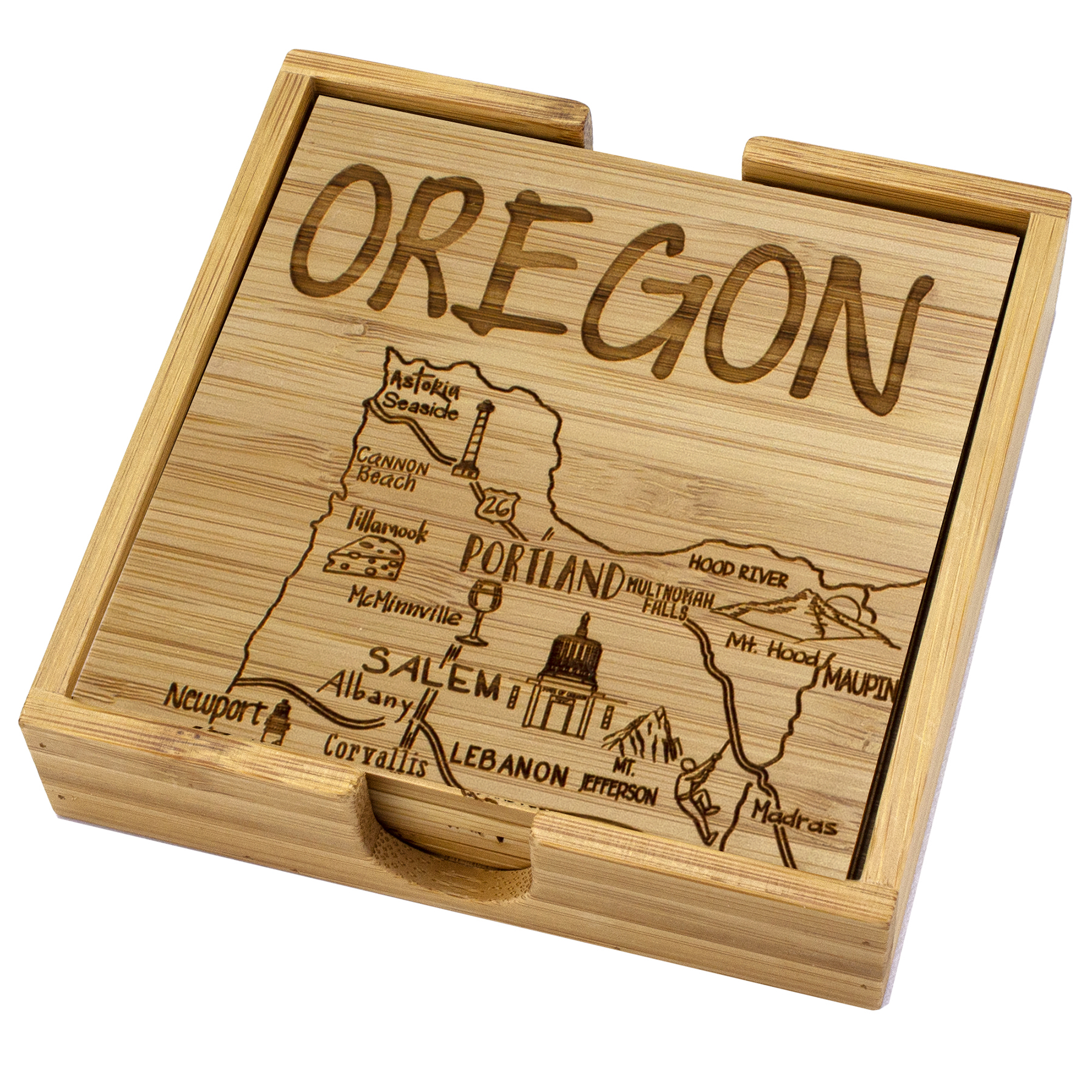 Oregon Puzzle Coaster Set 6