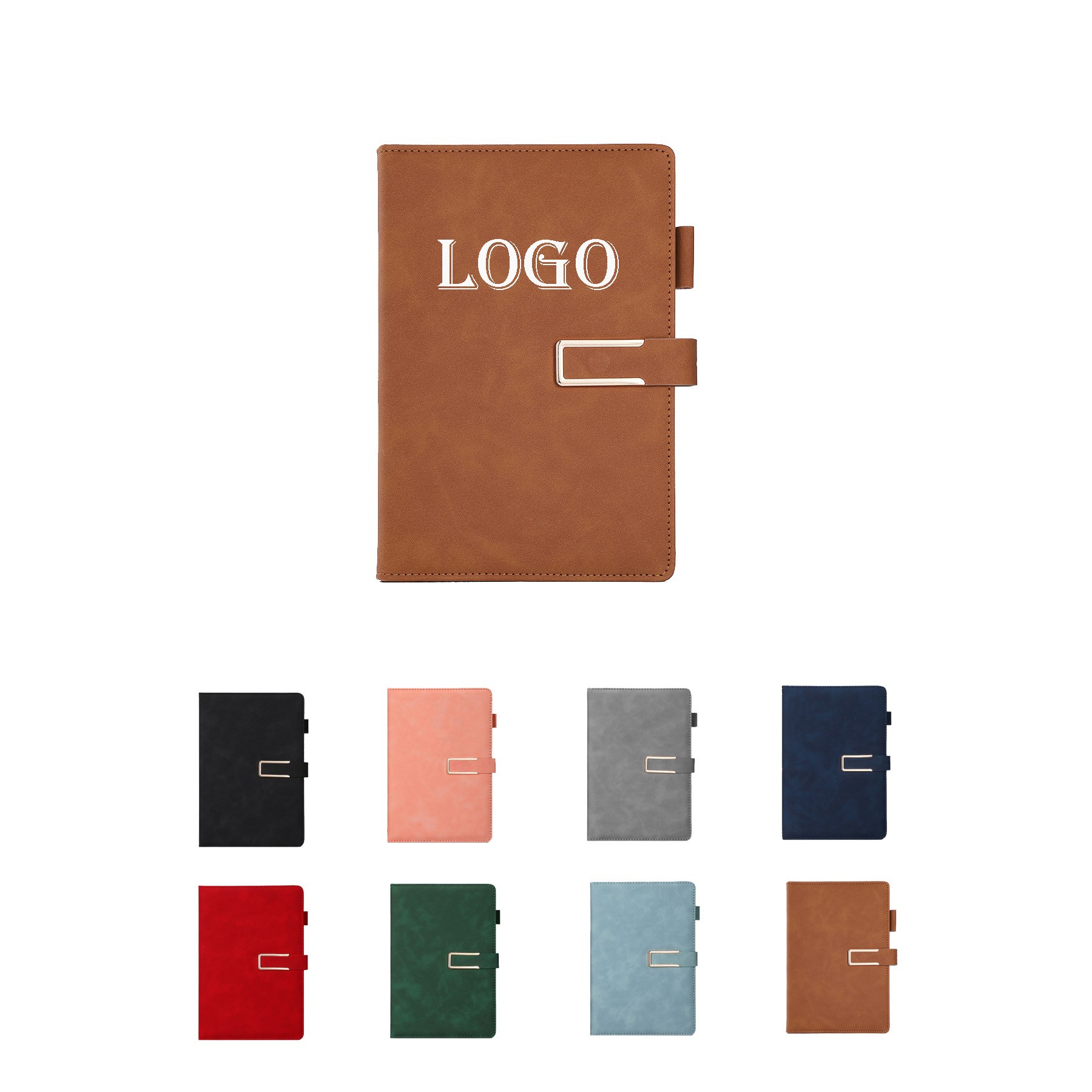 PU Leather Journal Notebook with Magnetic Closure