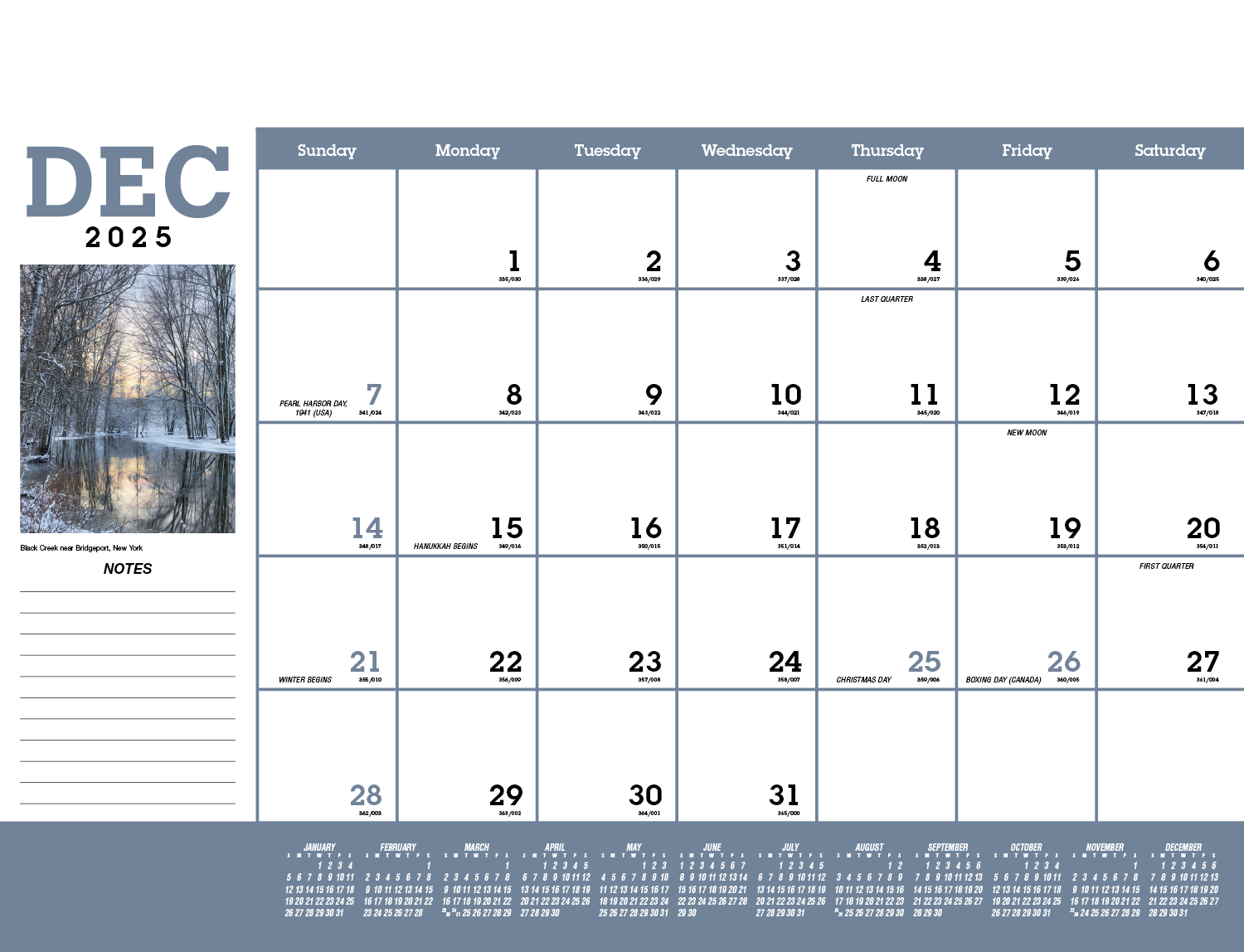 Triumph® Calendars Scenic Desk Pad 36