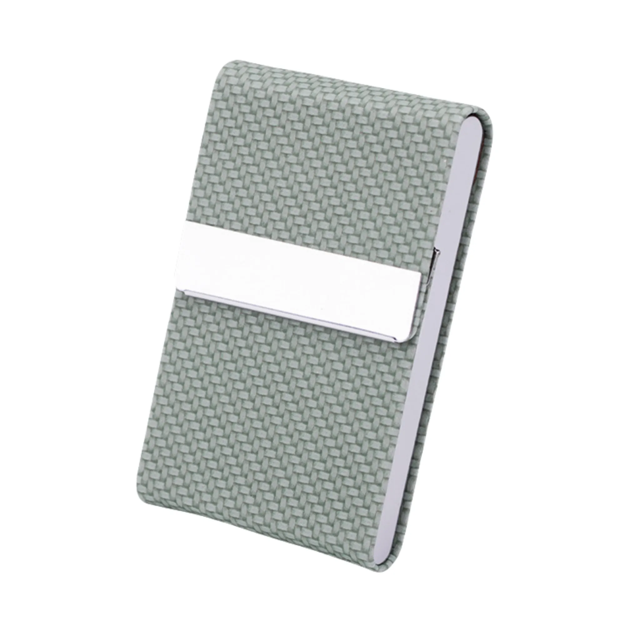 Stainless Steel PU Leather Card Case With Magnetic Closure 9