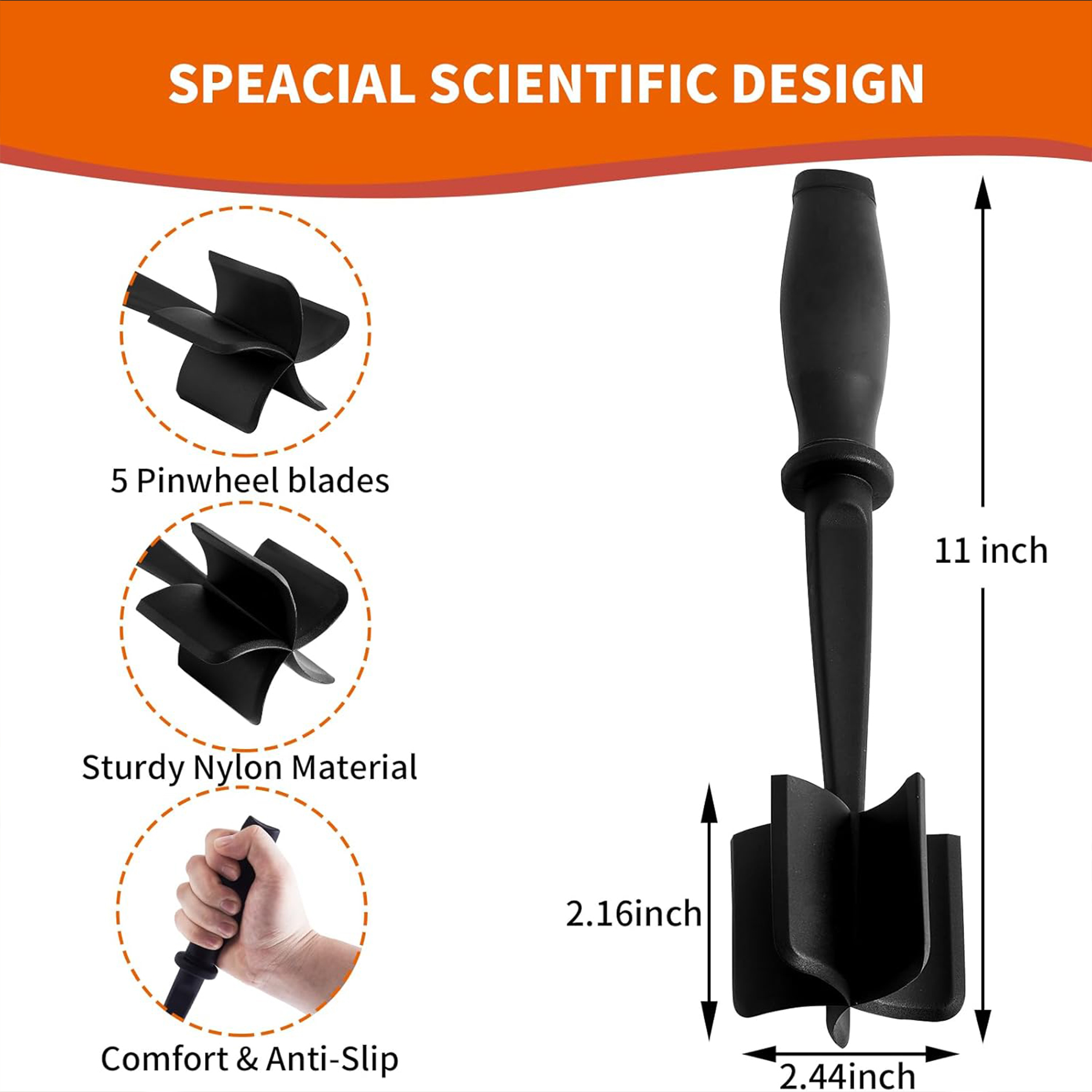 ABS Handheld Meat Chopper 3