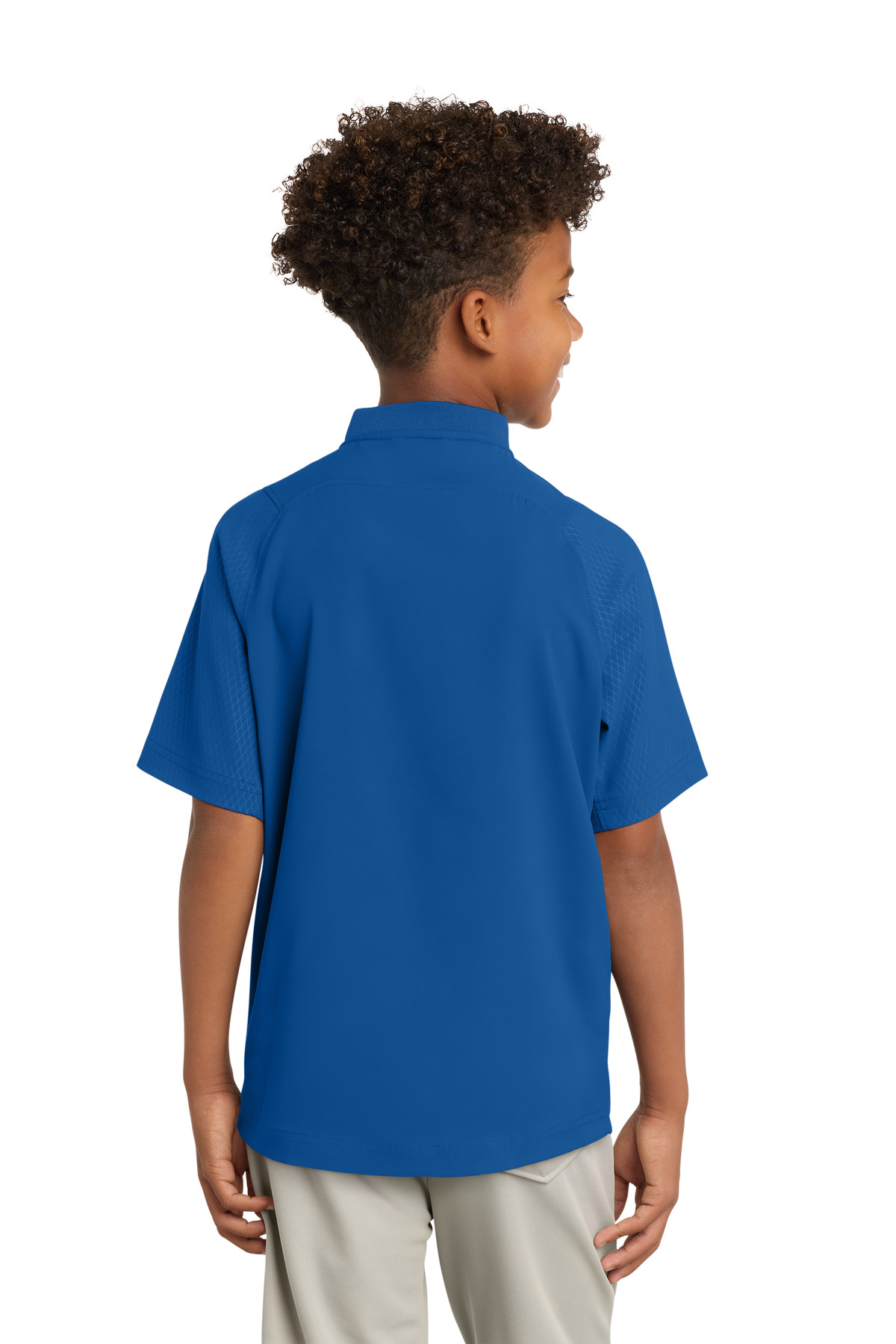 New Era Youth Cage Short Sleeve 1/4-Zip Jacket. YNEA600 12