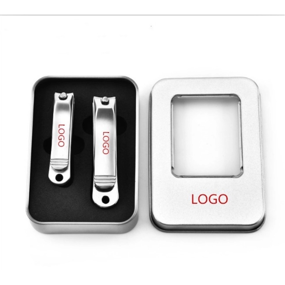 Stainless steel nail clippers 2 pieces in one set 2