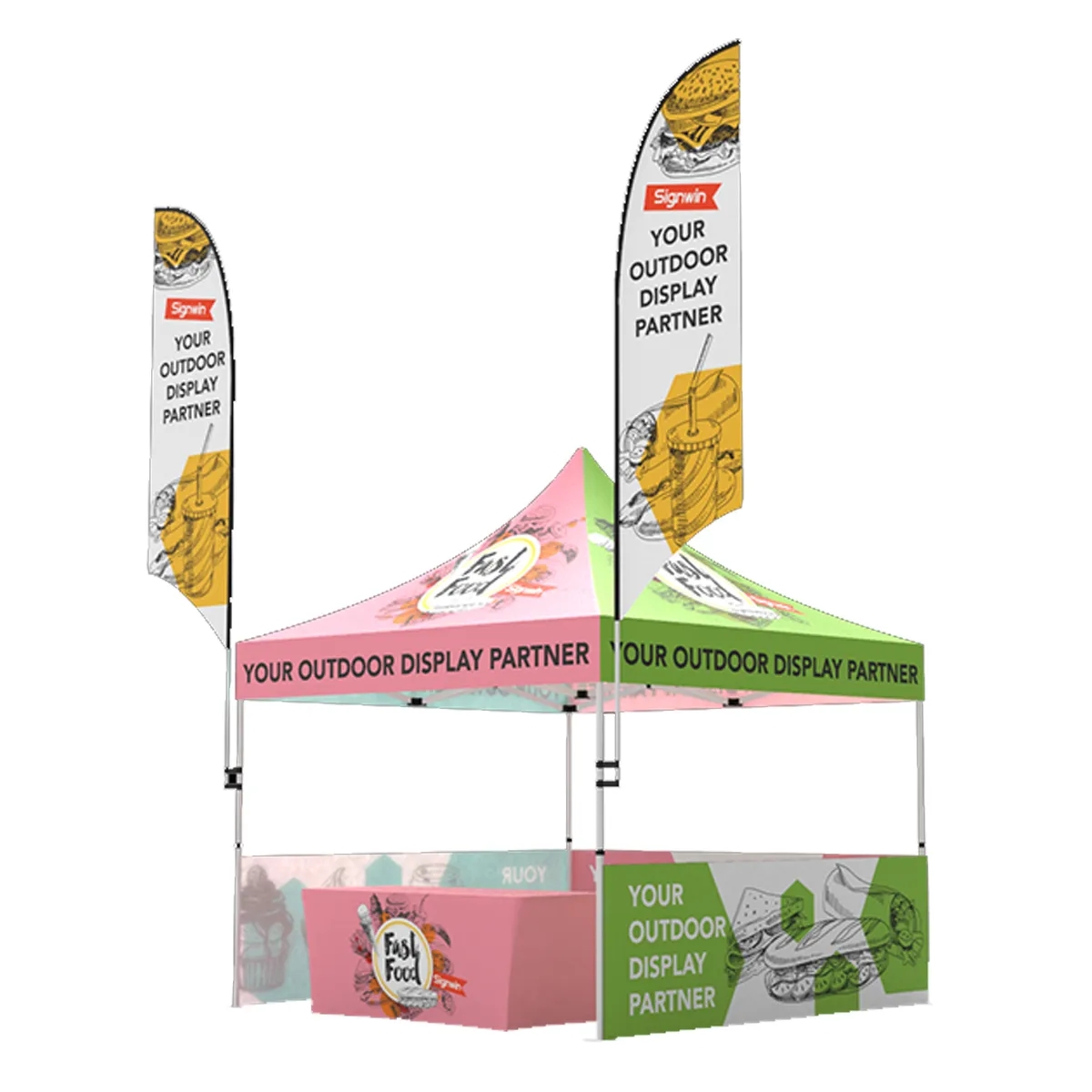 10'x10' Custom Tent Set with Digital Full Dye Sublimated 5