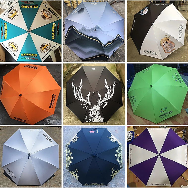 190T Pongee Fiberglass Golf Umbrella 2