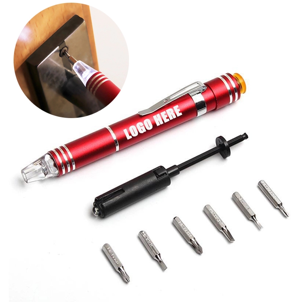 Aluminum Multi-Tool Pocket Screwdriver Flashlight 2