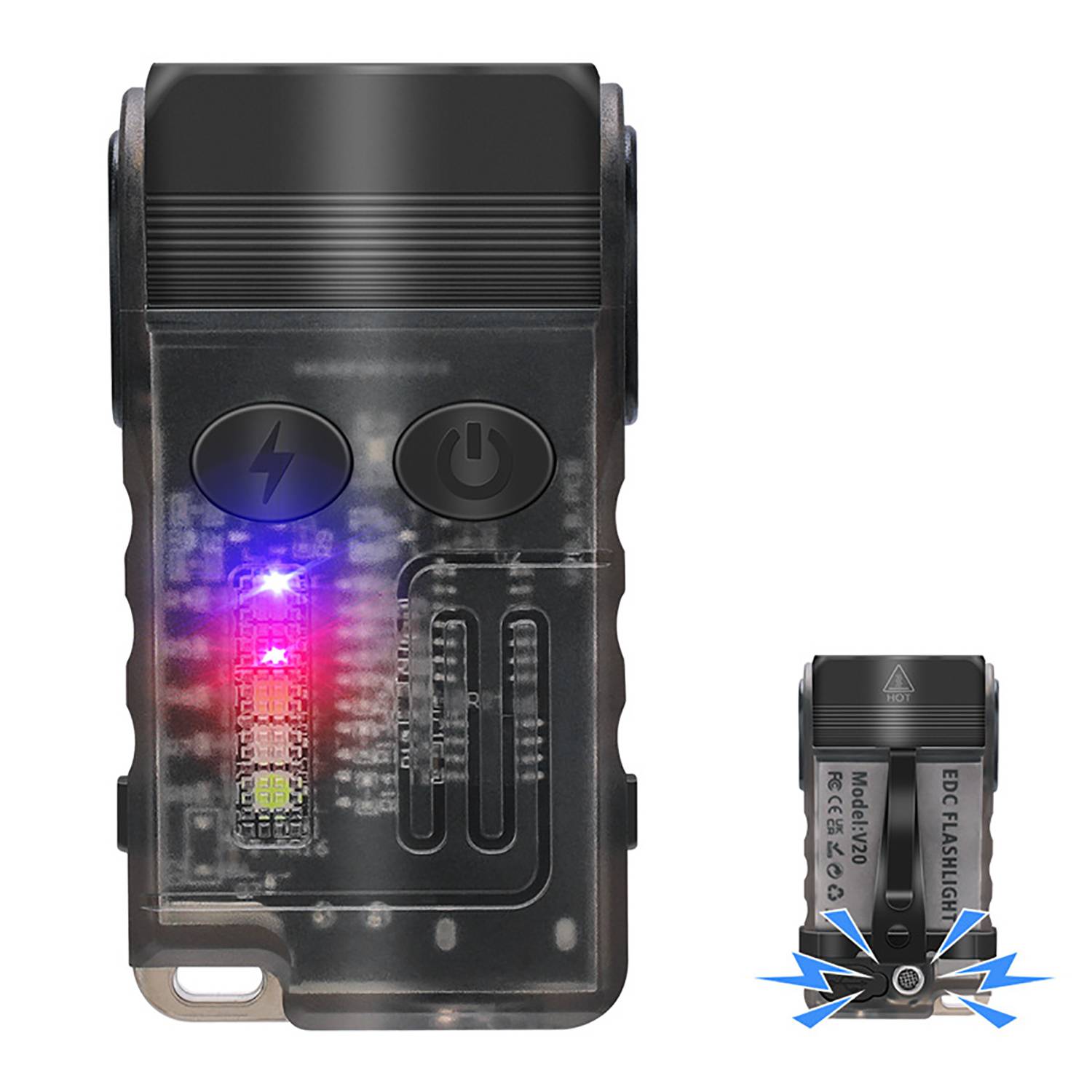 Adjustable Aluminum EDC Flashlight w/ Magnetic Base 6